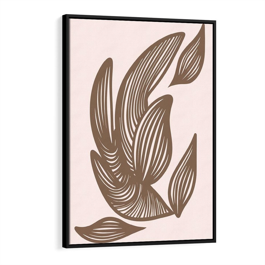 Obraz w ramie 50x70 - Nowoczesne Harmonie - skandynawski styl, plakat - rama czarna
