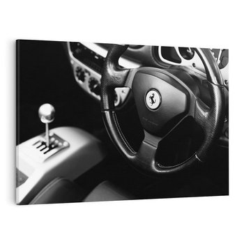 Obraz na płótnie 70x50 - Ferrari wnętrze pełne mocy - Ferrari, wnętrze
