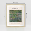 Plakat w ramie 40x50 - Reprodukcja Moneta - Monet, reprodukcja - rama drewno