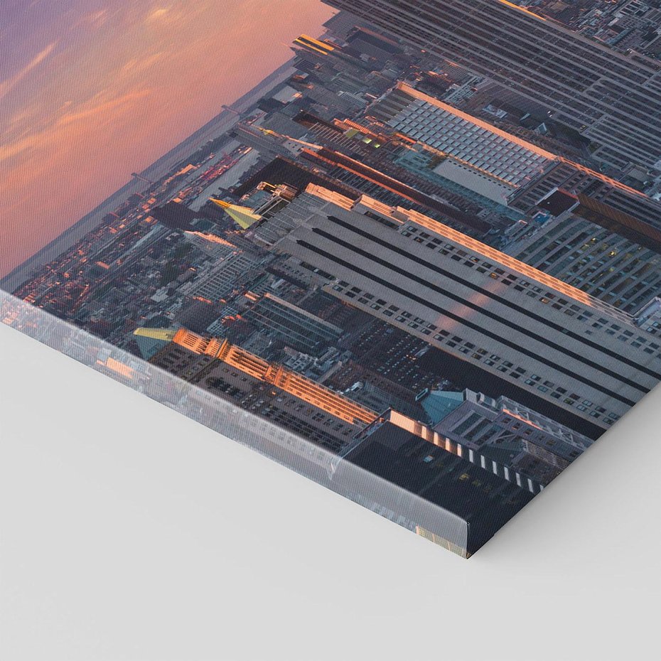 Obraz na płótnie 40x40 - Nowy Jork - Błyskawice Manhattanu - Nowy Jork, Manhattan