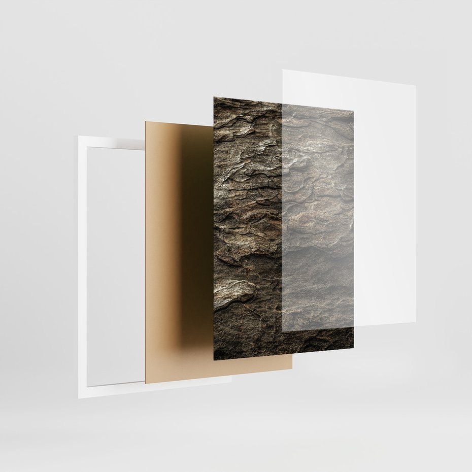 Zestaw obrazy w ramie 40x50 galeria - Sepia, domek, w, górach - rama biała