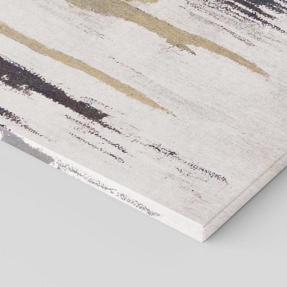 Obraz na płótnie 120x80 - Odyseja w świetle i cieniu - abstrakcja, porysowana ściana