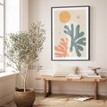 Plakat bez ramy 21x30 - Inspirująca Równowaga - boho formy, kształty