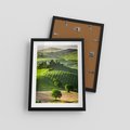 Plakat w ramie 30x40 - Prowansja: malownicze winnice w kraju Włoch - Prowansja, Włochy - rama czarna