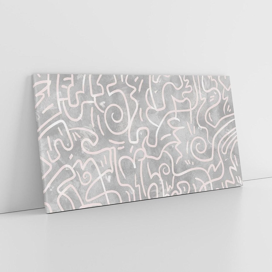 Obraz na płótnie 120x60 - Sploty odblasków i zawirowań - abstrakcyjne rysunki, wzorek