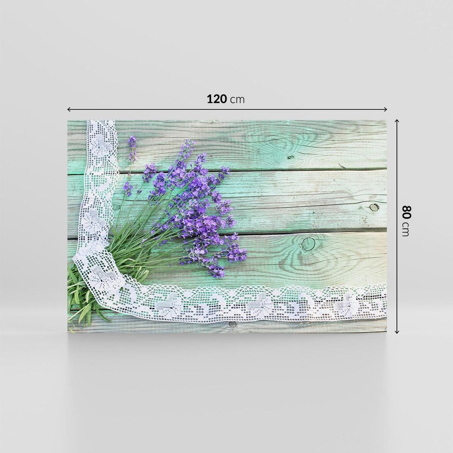 Obraz na płótnie 120x80 - Romantyczna lawenda - lawenda, kwiaty