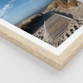 Plakat w ramie 40x50 - Boho na Plaży - plaża, pomost - rama drewno