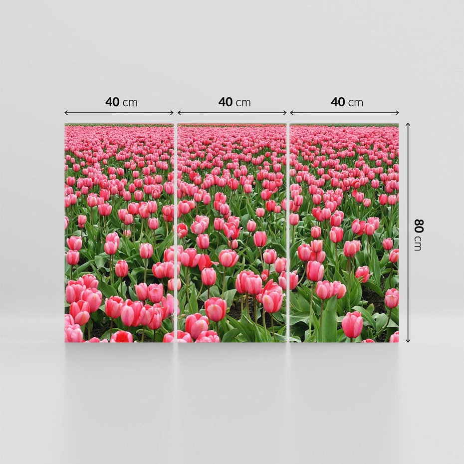 Obraz na płótnie 120x80 - Tulipanowe Elegancja - tulipany, kwiat