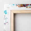 Obraz na płótnie 30x30 - Tygrys w graficznej oprawie - tygrys, grafika