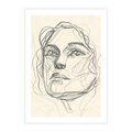 Plakat bez ramy 30x40 - Konturem Uchwycone - plakat, minimalistyczny szkic