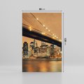 Obraz na płótnie 80x120 - magiczne połączenie miast - most, Nowy Jork