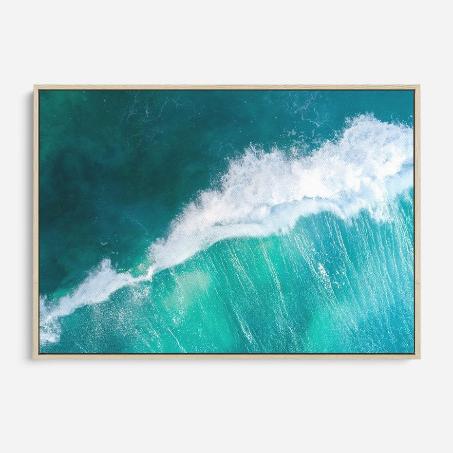 Obraz w ramie 120x80 - Siła i Spokój - morze, ocean - rama drewno