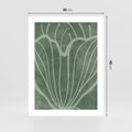 Plakat bez ramy 30x40 - Zieleń Kształtująca Spokój - zielony plakat, roślinne inspiracje