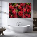 Obraz na płótnie 120x80 - Piękno róż: delikatność natury - róże, kwiaty