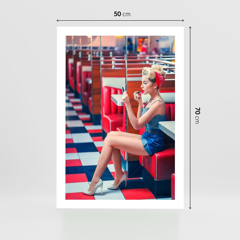 Plakat bez ramy 50x70 - Ikoniczna Uroda - retro, Marylin Monroe