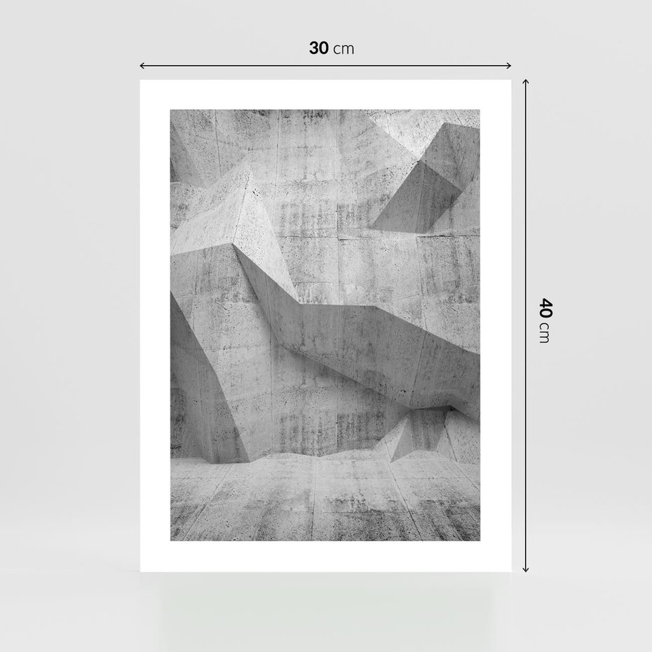 Plakat bez ramy 30x40 - Geometryczna harmonia sztuki - geometria, sztuka