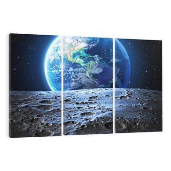 Obraz na płótnie 120x80 - Mistrzowskie spojrzenie na Ziemię - ziemia, kosmos