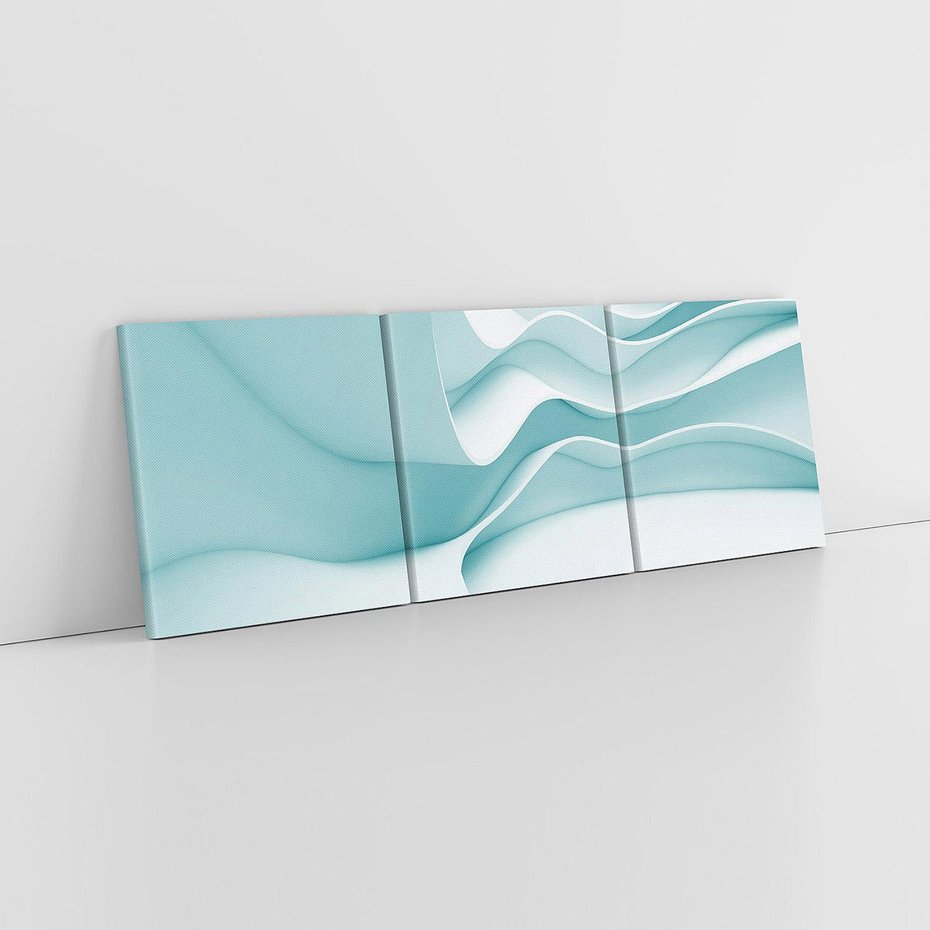 Obraz na płótnie 90x30 - Abstrakcyjne wyrażenie emocji - abstrakcja