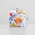 Obraz na płótnie 70x70 - Świeżość i Zdrowie - sałatka, owoce