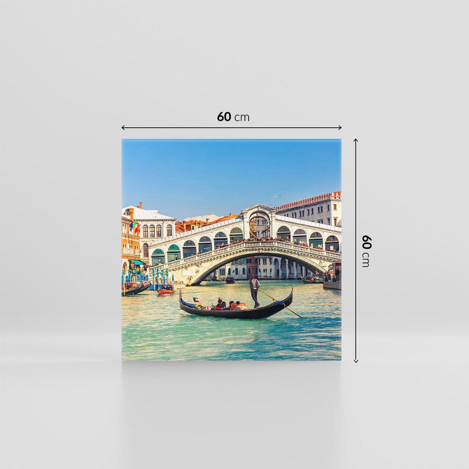 Obraz na płótnie 60x60 - Wenecja: romantyczne zakątki miasta - Wenecja, Włochy