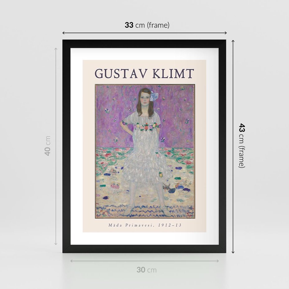 Plakat w ramie 30x40 - Gustav Klimt: Reprodukcja - reprodukcja, gustav klimt - rama czarna