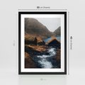 Plakat w ramie 30x40 - Spokój Natury - skandynawski, pejzaż - rama czarna