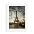 Plakat w ramie 50x70 - Uroczystość w Paryżu - Paryż, wieża - rama biała