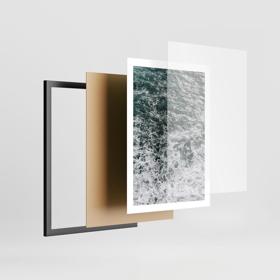 Plakat w ramie 50x70 - Sztormowa Przygoda - morze, ocean - rama czarna