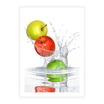 Plakat bez ramy 40x50 - Jabłkowa Fantazja - owoce, jabłka