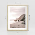 Plakat w ramie 40x50 - Przybrzeżna Piękność - klify, skały nad morzem - rama drewno