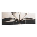 Obraz na płótnie 150x50 - Książka - Serce Retro - ksizka, serce