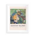 Plakat w ramie 50x70 - Sztuka z Reprodukcją G. Klimta - Gustav Klimt, reprodukcja - rama biała