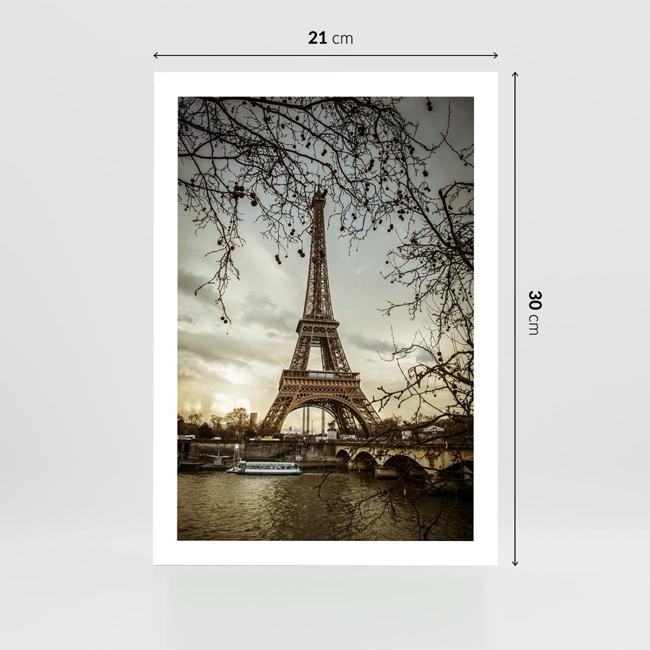 Plakat bez ramy 21x30 - Uroczystość w Paryżu - Paryż, wieża