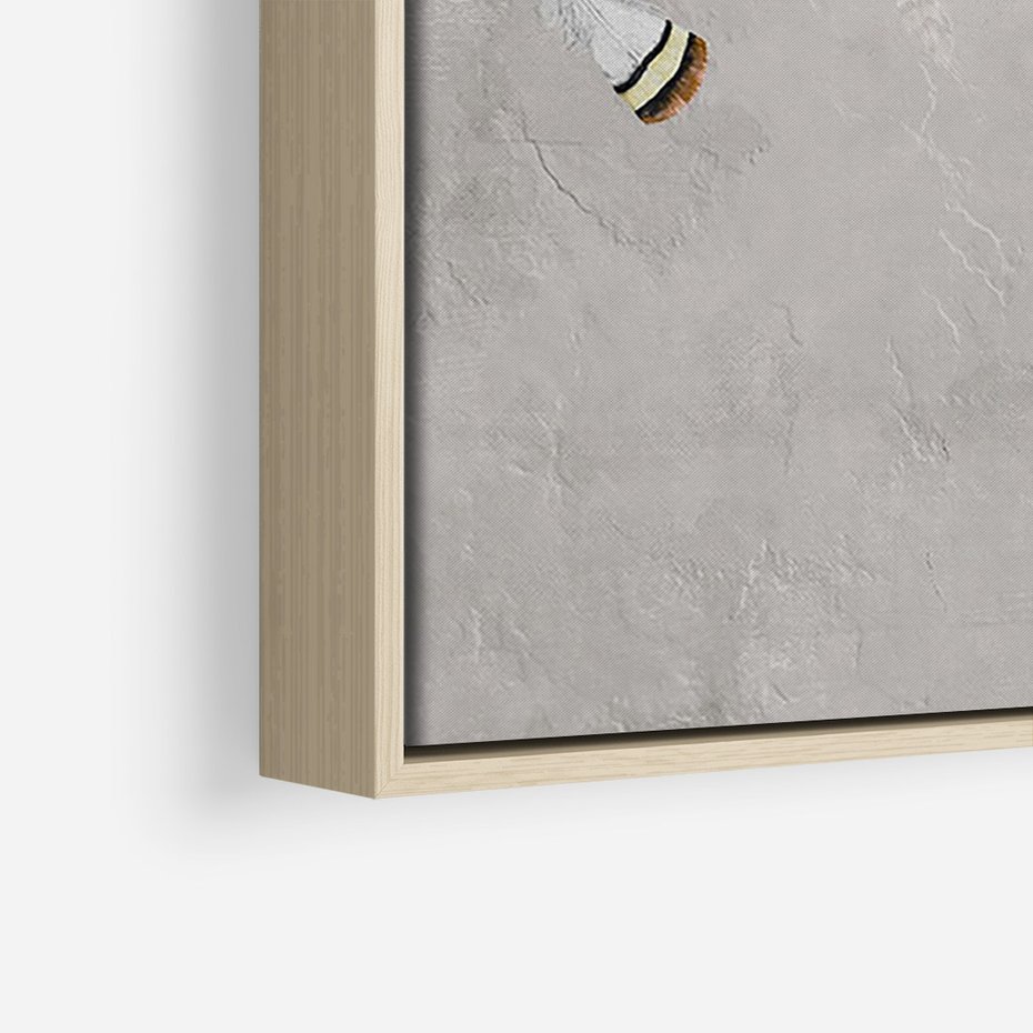 Obraz w ramie 50x70 - Sploty losu na płótnie - kompozycja boho piór, indiańskie pióra - rama drewno