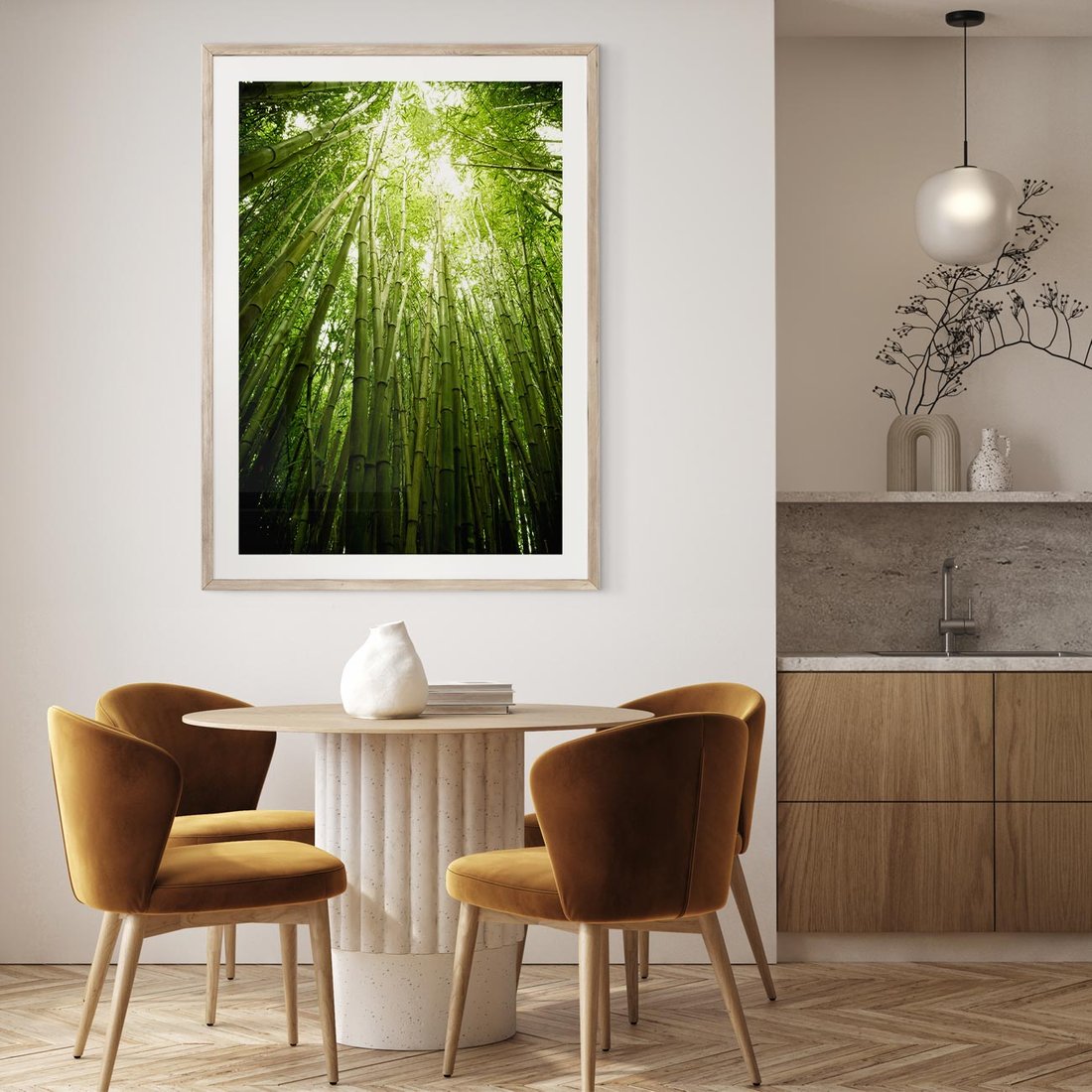 Plakat w ramie 30x40 - Siła Natury - drzewa, las - rama drewno