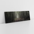 Obraz na płótnie 120x40 - Urok Drogi - las, droga