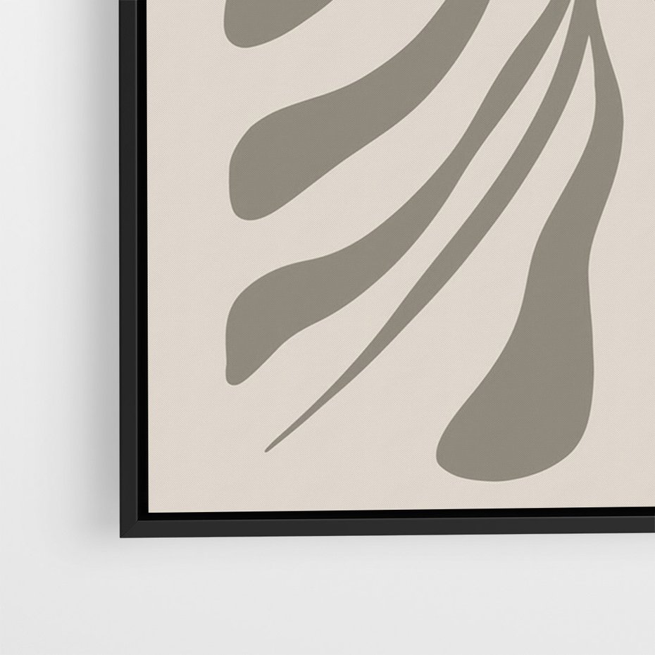 Obraz w ramie 50x70 - Zaklęte Kształty - nowoczesna sztuka, plakat modern - rama czarna