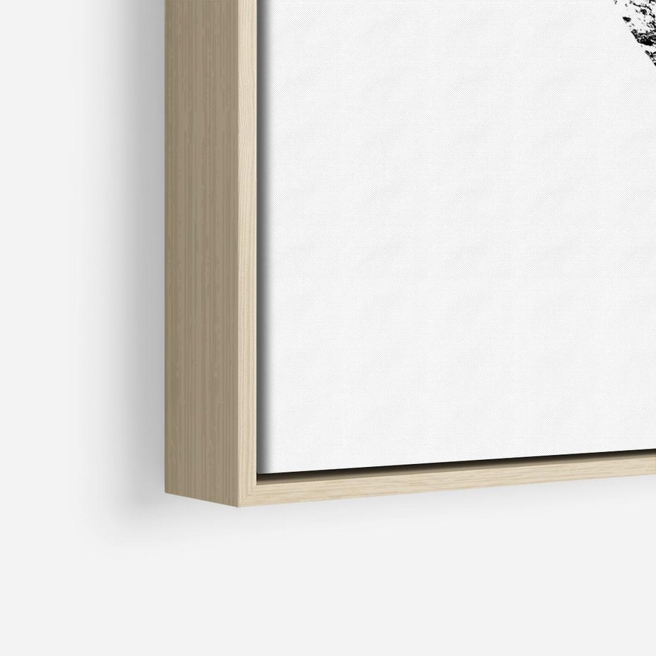 Obraz w ramie 100x70 - Drzewo Serca - czarne serce, tekstura jak kora drzewa - rama drewno