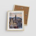 Plakat w ramie 40x50 - Manhattan - Wieżowce Nowego Jorku - Manhattan, Nowy Jork - rama drewno
