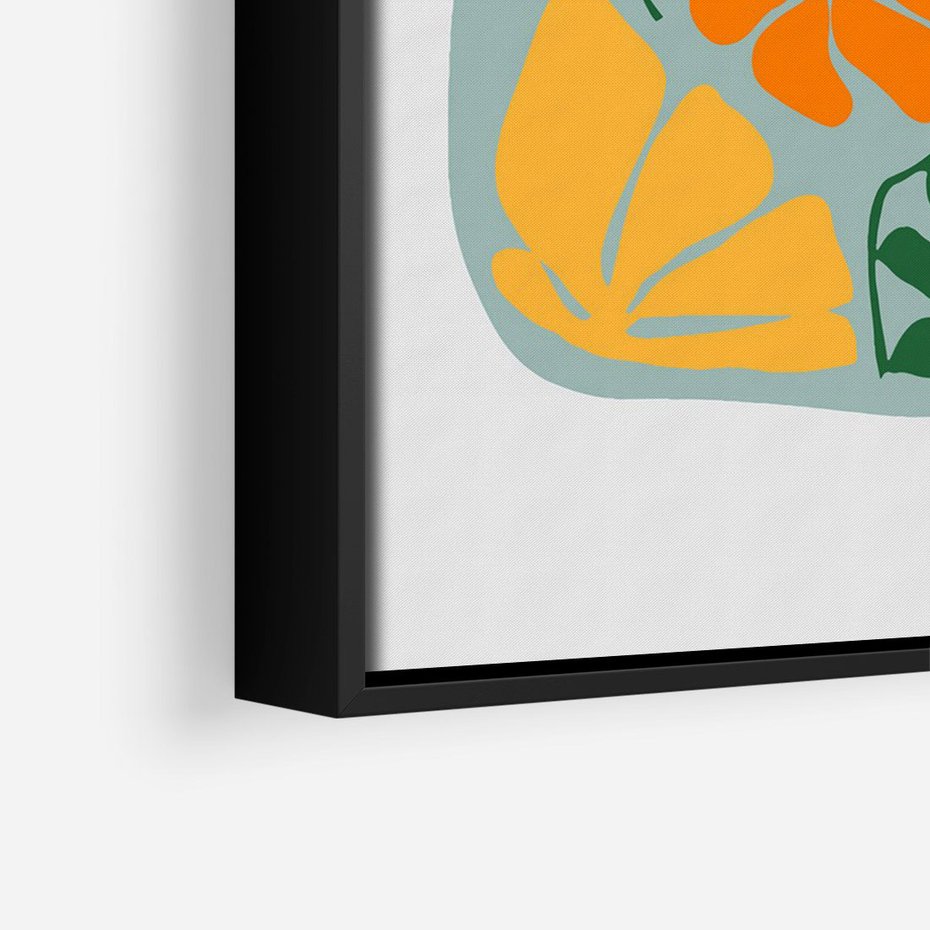 Obraz w ramie 50x70 - Kolorystyczna Ekspresja - czajnik, abstrakcja - rama czarna