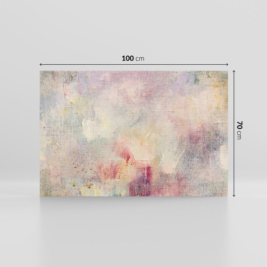 Obraz na płótnie 100x70 - Miękka Melodia Pasteli - olejne płótno, pastelowe kolory