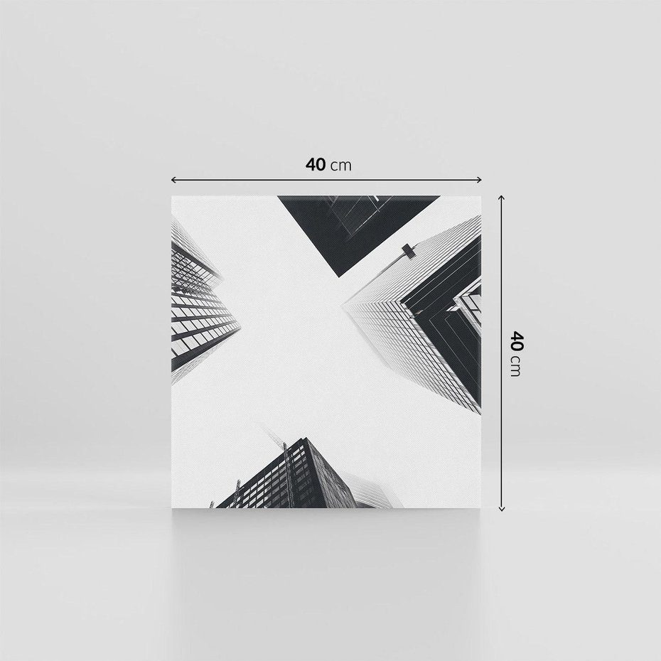Obraz na płótnie 40x40 - Nowoczesna Dynamika - perspektywa, wieżowce