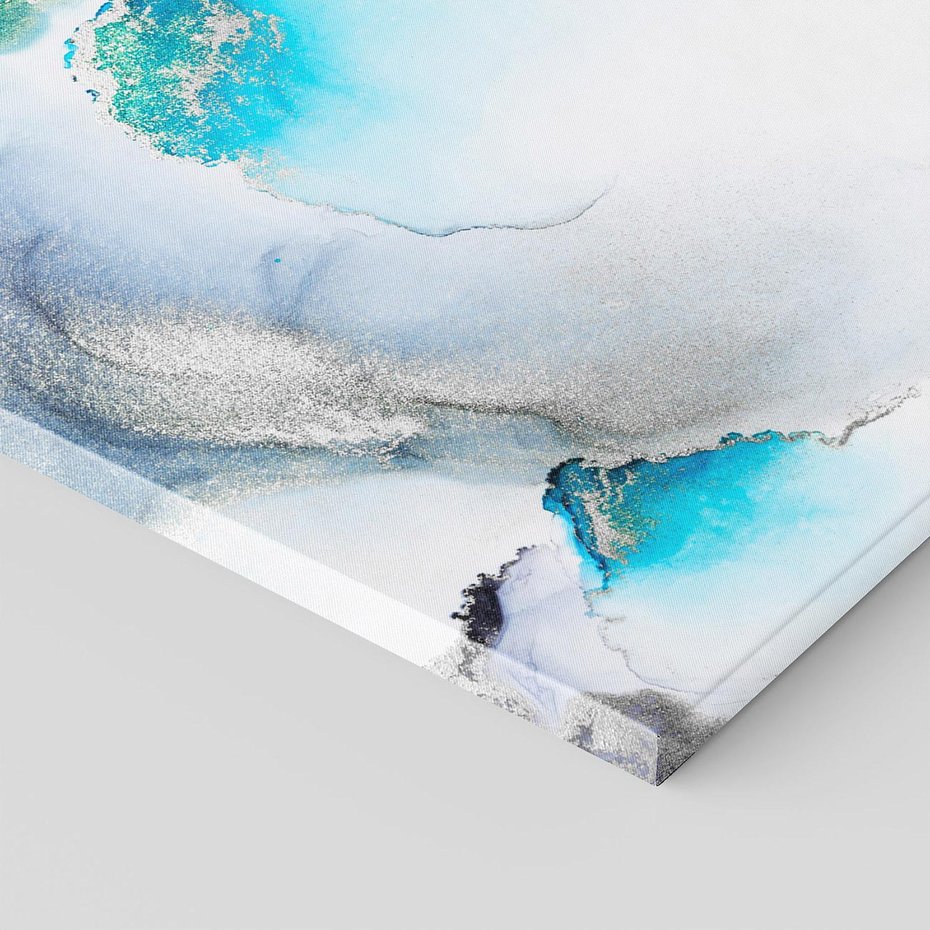 Obraz na płótnie 50x70 - Marmur złotą akwarelą - marmur, akwarela