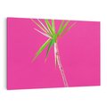 Obraz na płótnie 100x70 - Retro Stylizacja - palma, liście