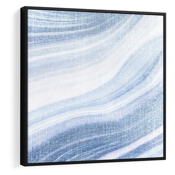 Obraz w ramie 50x50 - Abstrakcyjna akwarela - abstrakcja, akwarela - rama czarna