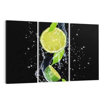Obraz na płótnie 120x80 - Świeżość Cytrusów - limonki, cytryny