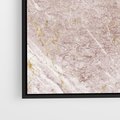 Obraz w ramie 70x50 - Wyjątkowa Stylizacja - marmur, złoto - rama czarna