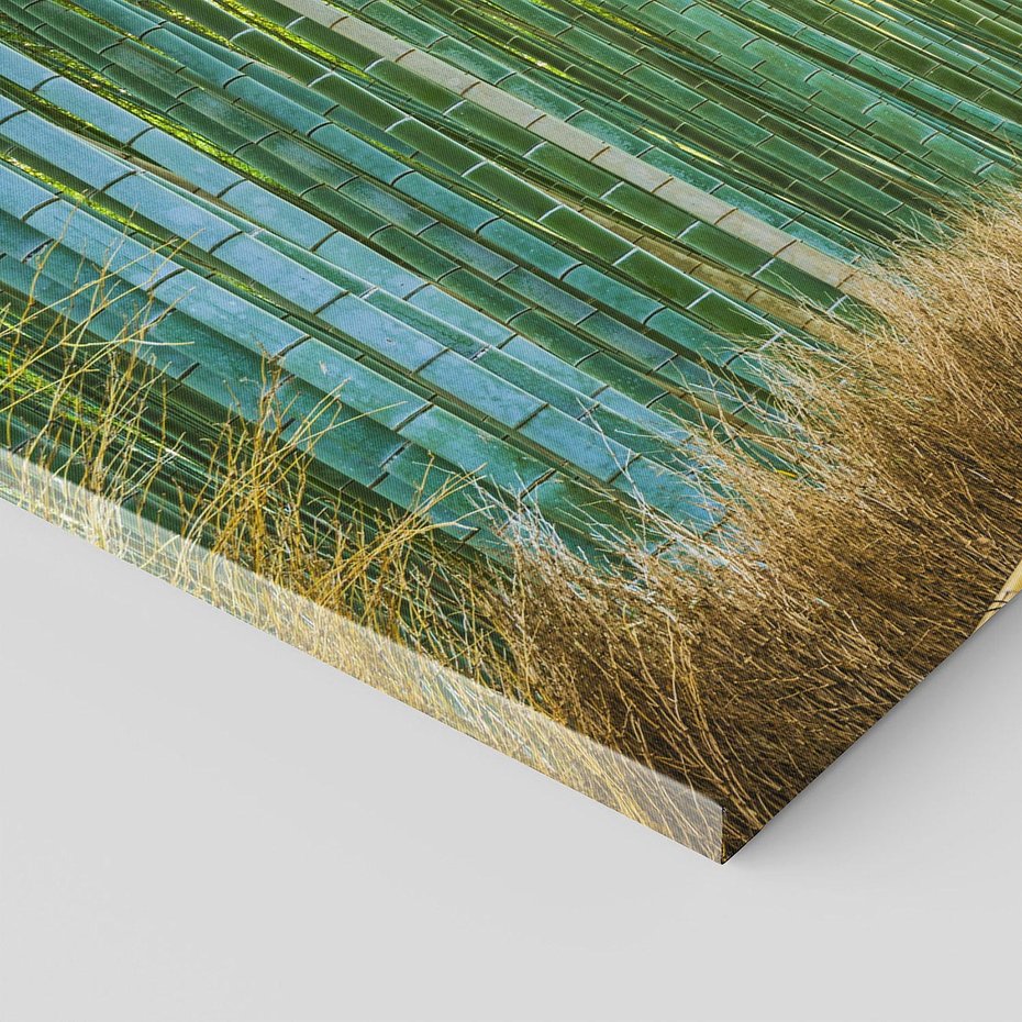 Obraz na płótnie 140x70 - Droga przez japoński bambusowy las - droga, japonia