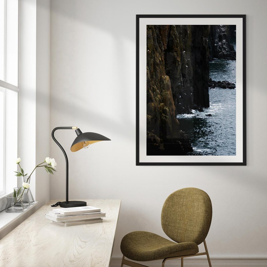 Plakat bez ramy 50x70 - Piękno norweskich krajobrazów - fiordy, morze