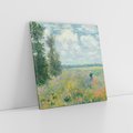 Obraz na płótnie 80x80 - Pola makowe w okolicach Argenteuil (1875), Claude Monet - Reprodukcja - reprodukcja, obraz na płótnie